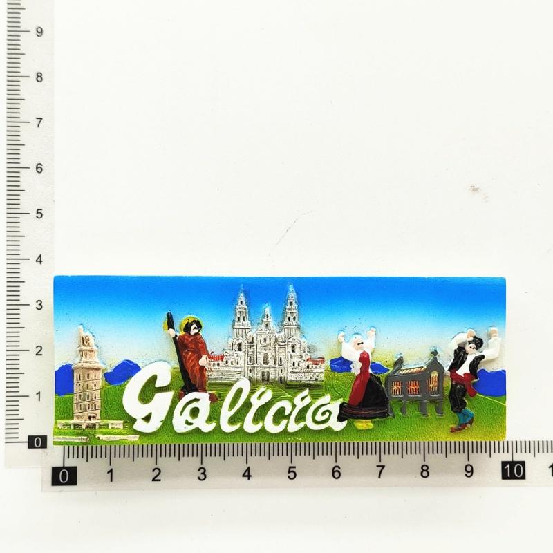 

Valencia Castle Fridge Magnet Spain Travel Souvenir Cuenca Tenerife Menorca Resin Craft For Home Kitchen Decoration