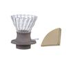 V60 Coffee Set Glass Coffee Pot Coffee Filter Cup Coffee Filter Paper Thickened Glass Filter Coffee Pot