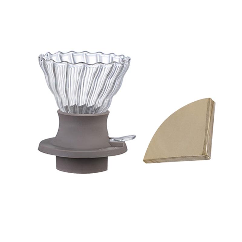 V60 Coffee Set Glass Coffee Pot Coffee Filter Cup Coffee Filter Paper Thickened Glass Filter Coffee Pot