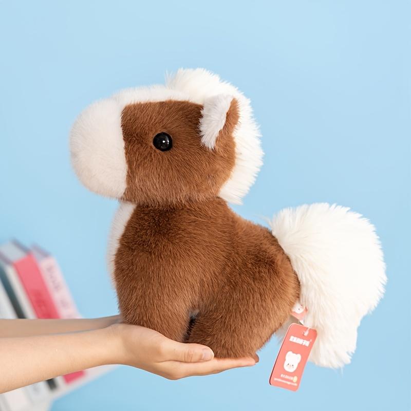 

Baby Horse Plush Stuffed Animal Toy Soft Farm Animal Companions Doll Birthday Gift for Kids All Ages Toddlers Adults Girls Boys коричневый