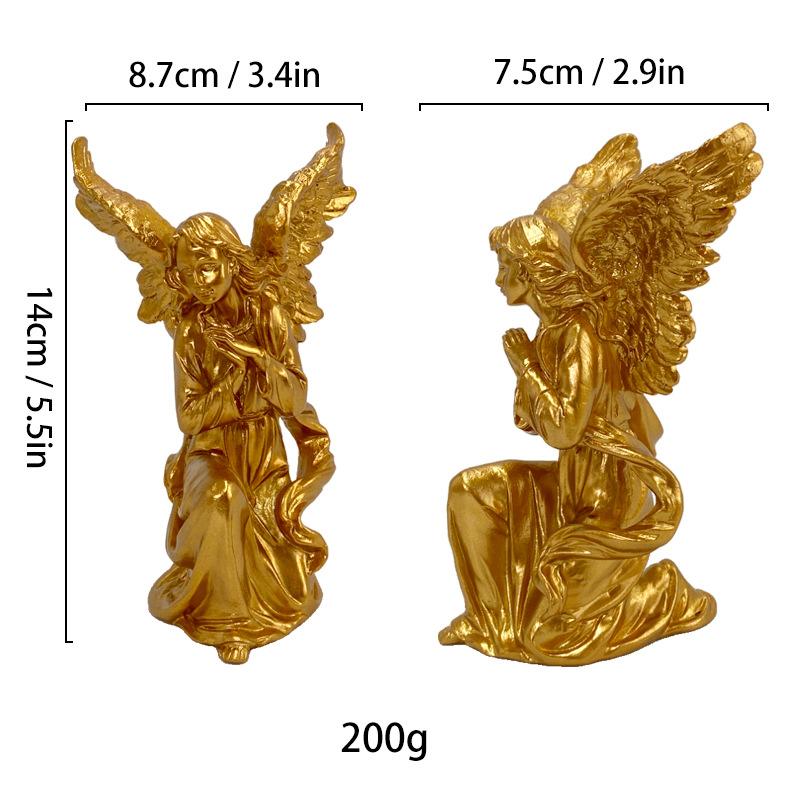 Simulated Human Figure Sculpture Christ Catholicism Shepherd Angel Resin Handicrafts Jesus Home Decoration Ornaments