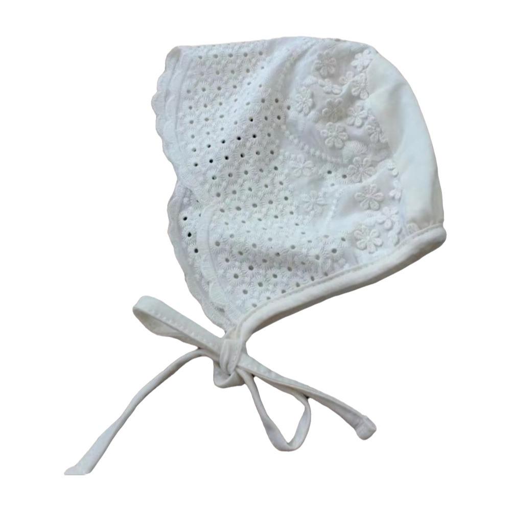 Floral Summer Sun Hat White Newborn Cap Sweet Baby Lace Hat Kids Style B