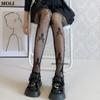 Sexy Skull Grid Pantyhose Bouncing Diablo Student Black Silk Hollow Versatile Bottom Pantyhose