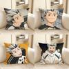 1pc Koutarou Bokuto Haikyu!! Pillow Case Fashion Square Pillowcase Bedroom Sofa Room Ins Decoration Leisure