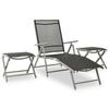 Maison Exclusive - Salon de jardin 9 pcs Noir et argenté