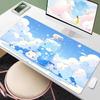 Cute Kawaii Cloud Bottle Large Extended Mouse Pad Non Slip Rubber Desk Mat For Gaming Laptop Keyboard Office Desktop Decor