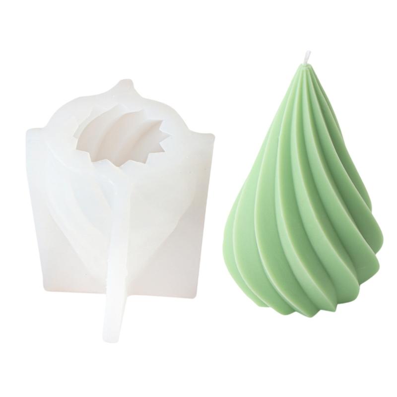 Flexible Silicone Mold Handmade Scented Candle Mould Geometric Christmas Tree Aromatherapys Mold Home Decorations