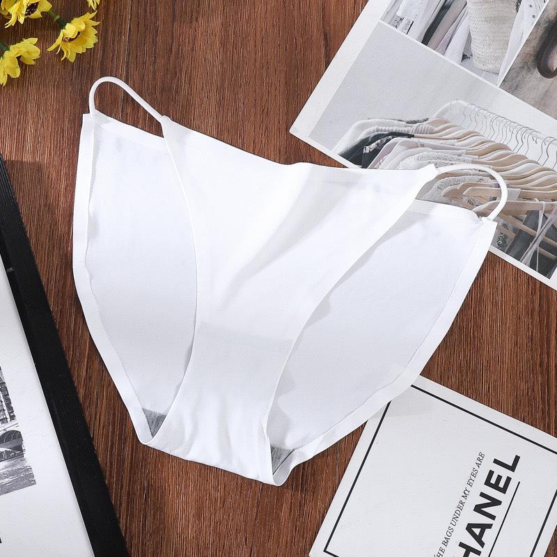 Cross-border Ice Silk Seamless Women's Low Waist Bikini Thong