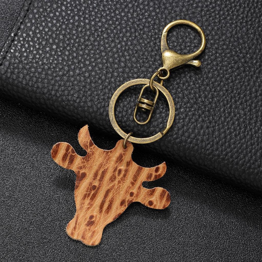 Independence Day & Halloween Sports Style Wooden Bead Keychain Bracelet