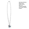Yousheng Women Necklace Faux Crystal Single/Double Layer Butterfly Pendant Adjustable with Extended Length Prom Party Neck Jewelry Wedding Choker