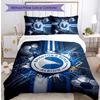 Set Lenzuola Stampato Brighton & Hove Albion Football 3 Pezzi, Set Copripiumino Confortevole e Delicato sulla Pelle per Camera da Letto