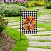 Garden Flag Stand with 5 Prong Metal Outside Yard Patio Heavy Duty Weather-proof 12x18-Inch Flag