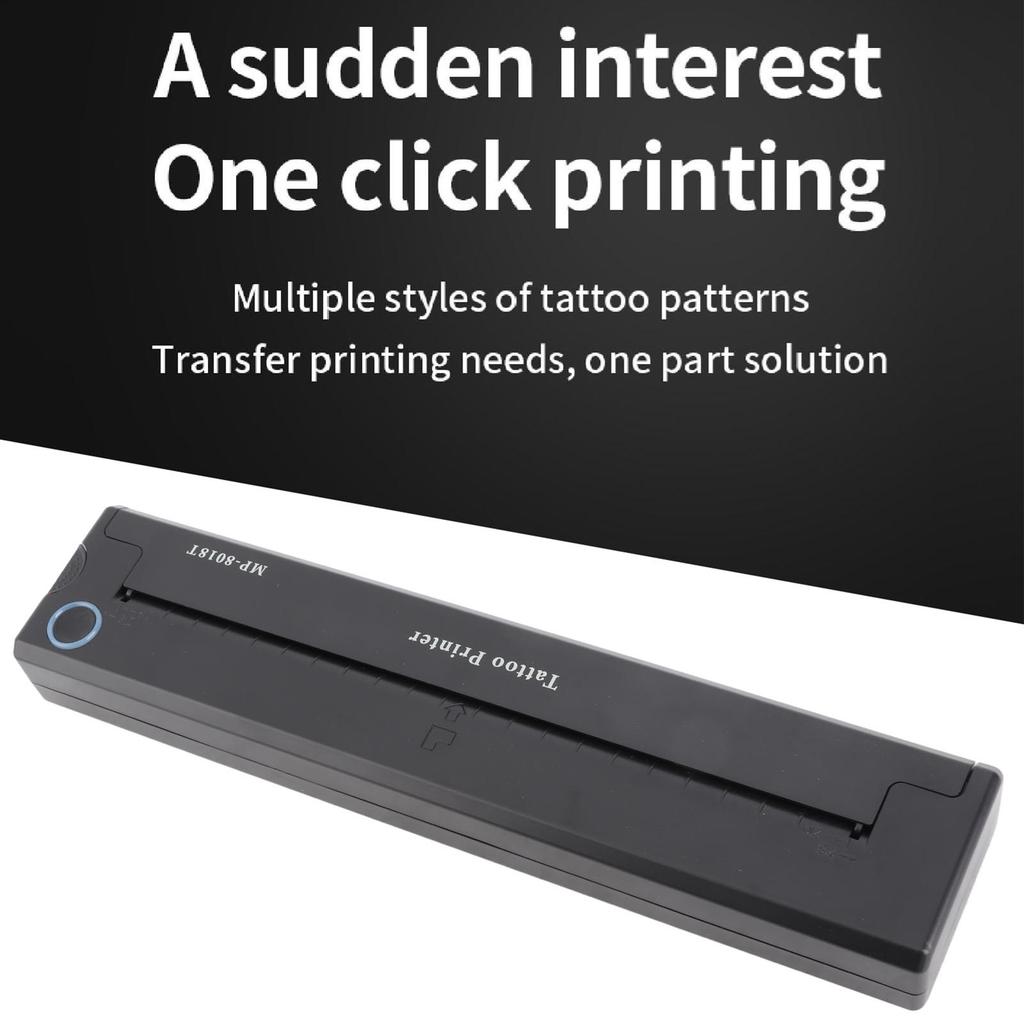Mini Printer Machine Transfer Machine Tattoo Thermal Transfer Machine Stencil Printer Tattoo Tools 2000mAh A4 Transfer Printer