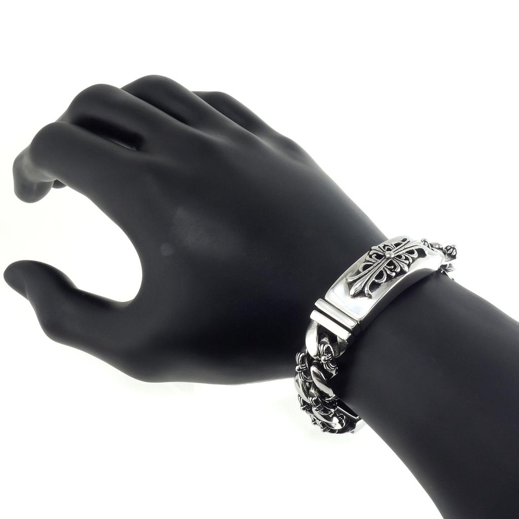 Bracelet Stainless Steel Accessory Floral Cross Dagger Dbr02 [D.E.E.D] Men's &