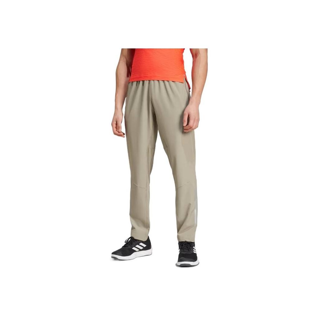 Adidas Aeroready Solid Color Comfortable Breathable Durable Casual Pants Men Bottoms Khaki IW5908