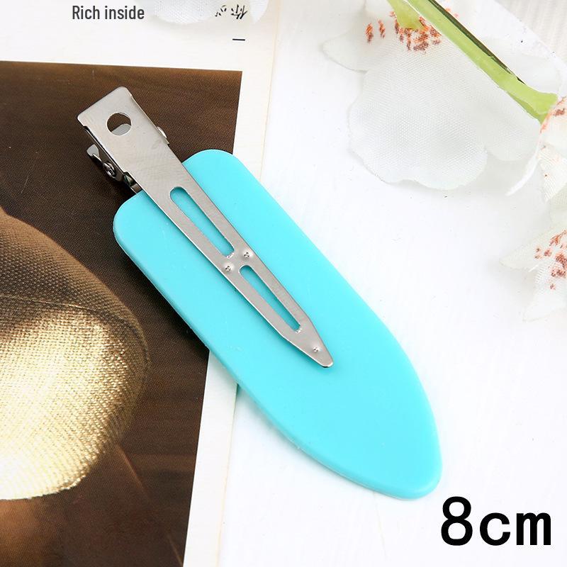 Trendy European & American Simple Duckbill Leaf Hair Clips - Seamless Bangs & Hairpins