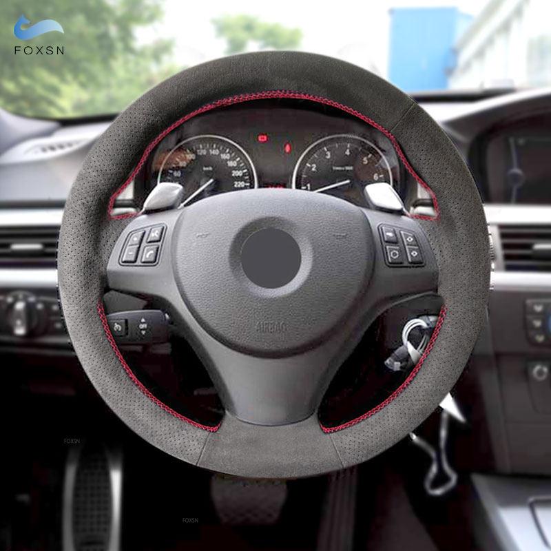 

Замшевый кожаный чехол на руль автомобиля для BMW M Sport E82 E87 M3 E90 2008 2009 2010 2011 2012 2013 X1 E84 2011 2012
