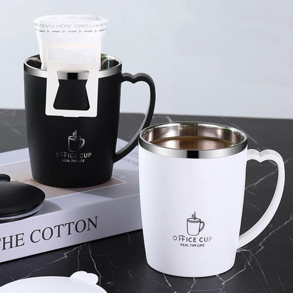 350ml Thermal Coffee Cup Insulated Kid Milk Cup Drinking Tumbler Thermos Mug  Student
