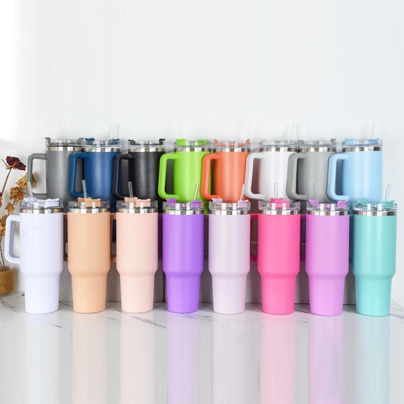 40oz Insulated Stainless Steel Car Cup with Handle