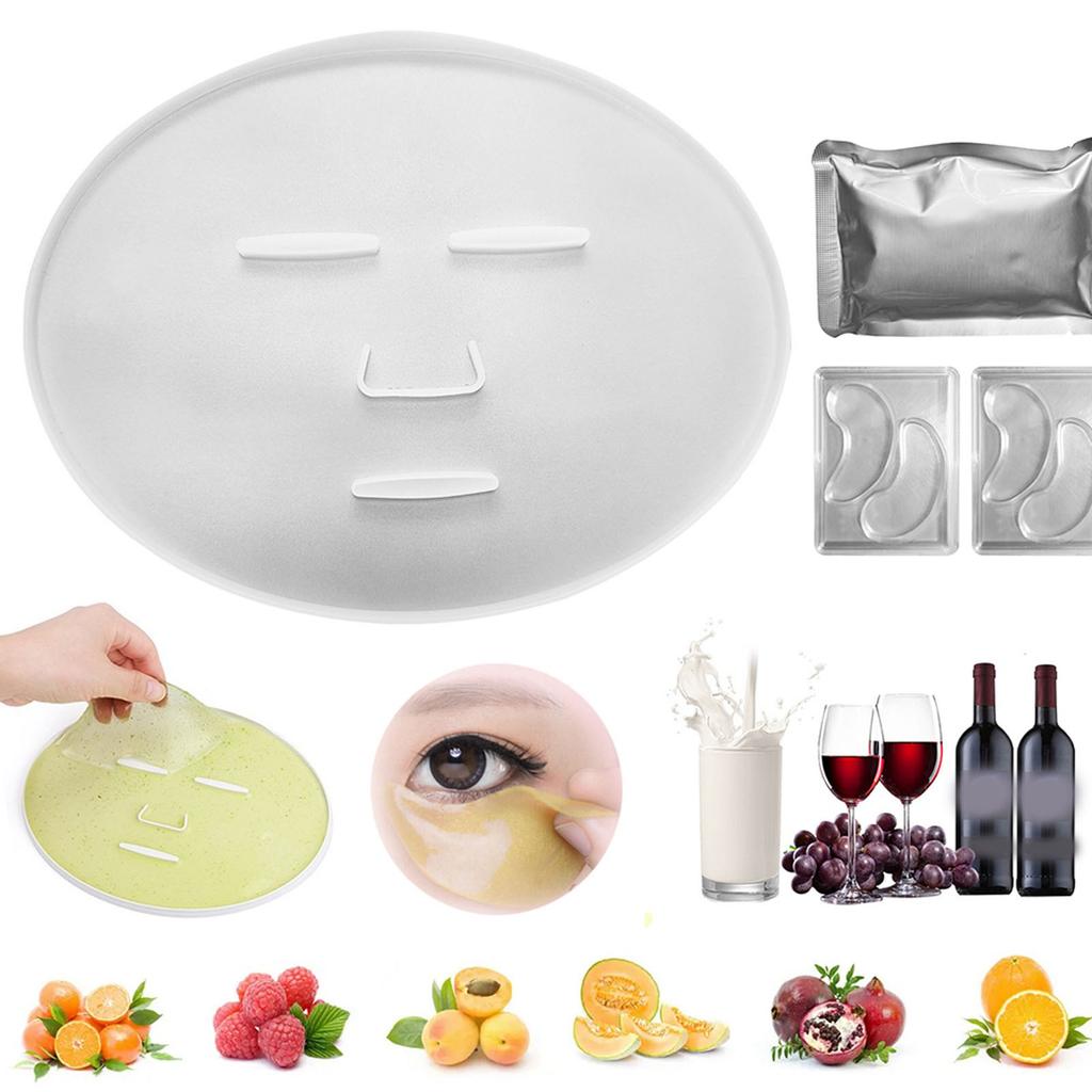 Maskenform DIY Augenpad Patch Maker Form Silikon Wiederverwendbares Werkzeugset Kit für Zuhause Salon