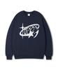 TOPBOY Round Star Oversized Printed Sweatshirt