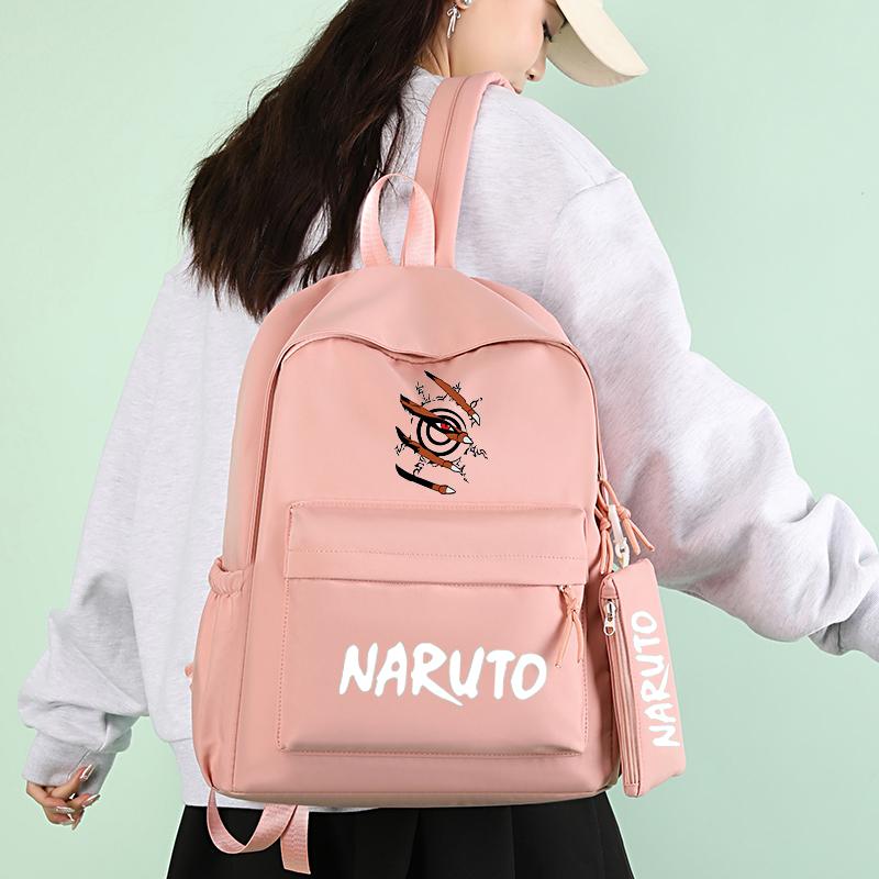 3Pcs/set Anime Naruto Backpack with Lunch Bag for Girl Boy Student Back To School Bookbag Schoolbag Men Women Leisure Travel Bag