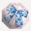 1pc Floral BowAutomatic Open/close Folding Umbrella, Compact Portable Travel Umbrella, Perfect Birthday/Holiday, Cute Umbrella y020