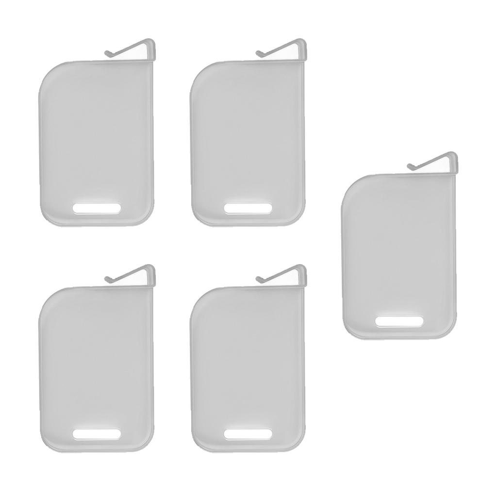 5Pcs Plastic Trading Card Box Baffle Clip Card Spacer Storage Classification Barrier Plate Clip Storage Partition Board