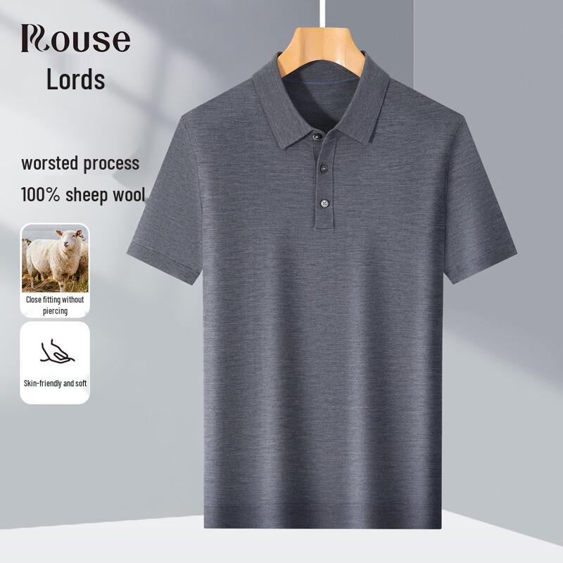 Men s 100% Merino Wool Polo Shirt
