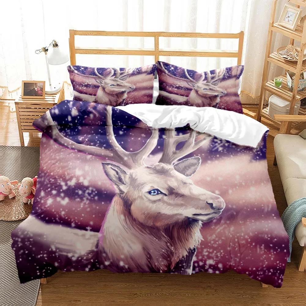 Comforter Elk God Of Luck Soft And Comfortable Customizable Comforter Bedding Sets Bedding Set Luxury Personalized Bedding