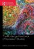 The The Routledge Handbook of Translation Studies Book