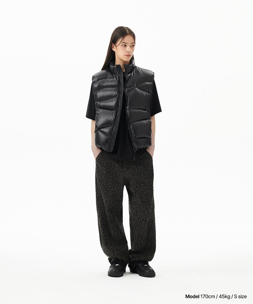 Mahagrid Wavy Down Vest Black(Mg2Fwmb902A)