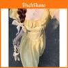 French Romantic Sweet Floral Dress With Knit Fabric And Sleeveless Design For Summer Fashion