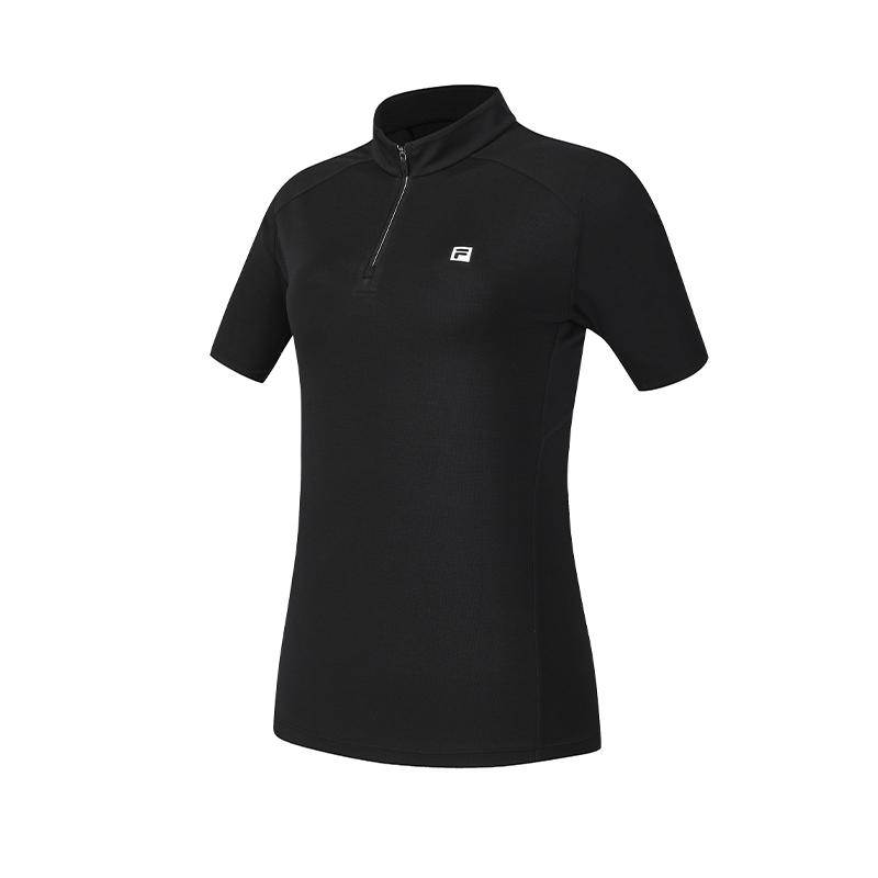 FILA Explore Cool Dry Versatile T-Shirt Women tops Deep-Black A51W627101FBK