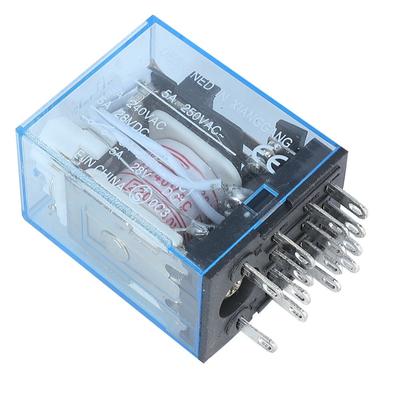 Power Control MY4NJ HH54P MY4NJ Relay 14Pin DC12V DC24V AC220V Coil Power Relay 5A with Base 14Pins Relay Automation Systems