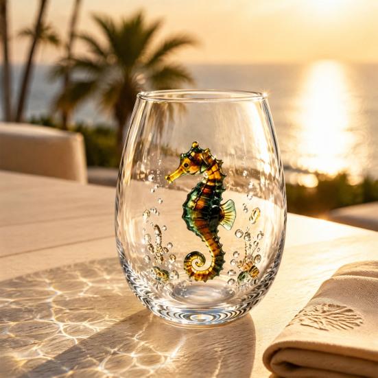 Pumpkin And Ghost Glassware Halloween Theme Glass Tumbler, Black Cat Skull Hand Painted Stemless Egg Shaped Cup, Spooky Lead-free for Party,