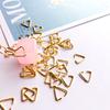 Triangular Open Jump Rings Iron Pinch Clip Bail Hang Drops Jewelry Findings Si