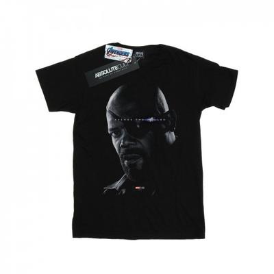 Camiseta feminina/feminina Avengers Endgame Avenge The Fallen Nick Fury Cotton Boyfriend
