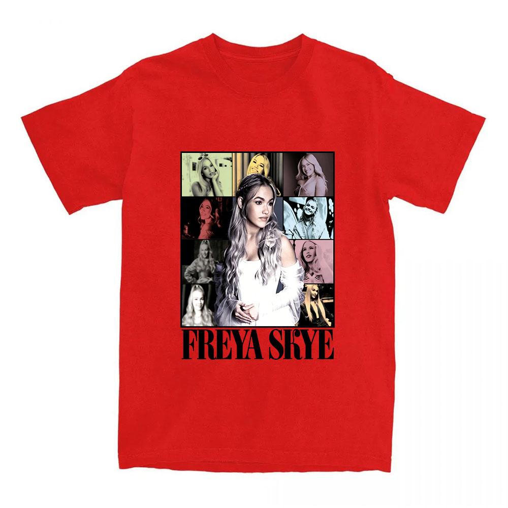 

Freya Skye Photo Design Print Tees Summer Short Sleeve Casual Female Tshirt Loose Oneck Fashion Women Tshirts Graphic Merch S