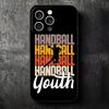 Handball Sport Soft Phone Case for iPhone 16 16E 17 Air 15 Pro Max 14 Plus 13 Mini 11 12 7 Black Cover Back Shell