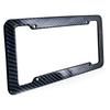 1/2PCS Car 30*15CM License Plate Frame Carbon Pattern Plastic License Plate Frame Bracket with Standard Screw Kit Accessories
