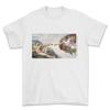 Michelangelo Die Erschaffung Adams T-Shirt, Renaissance T-Shirt Druck.