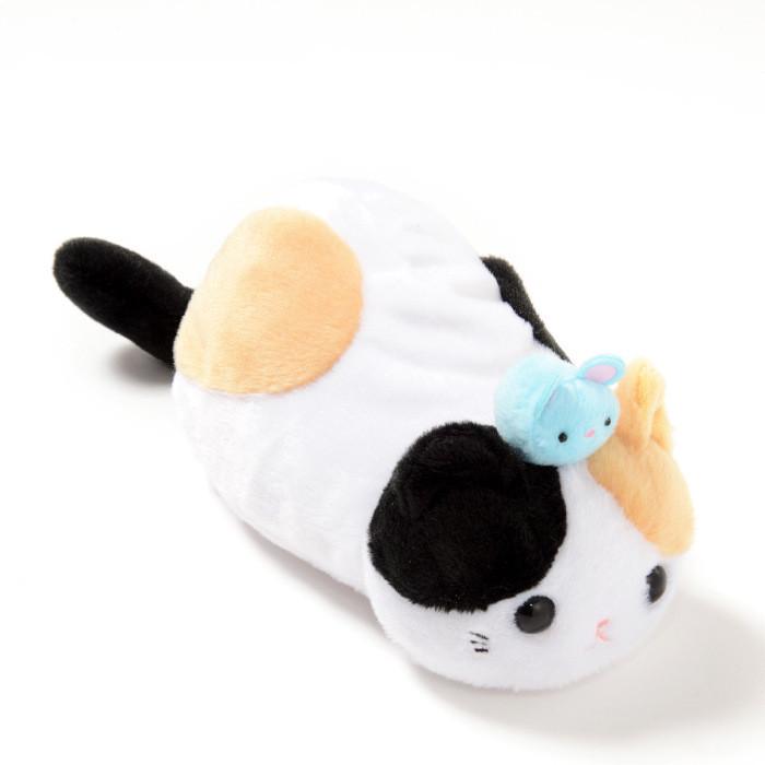 Japan Dozing Kitten Plush Pencil Case and Storage Bag