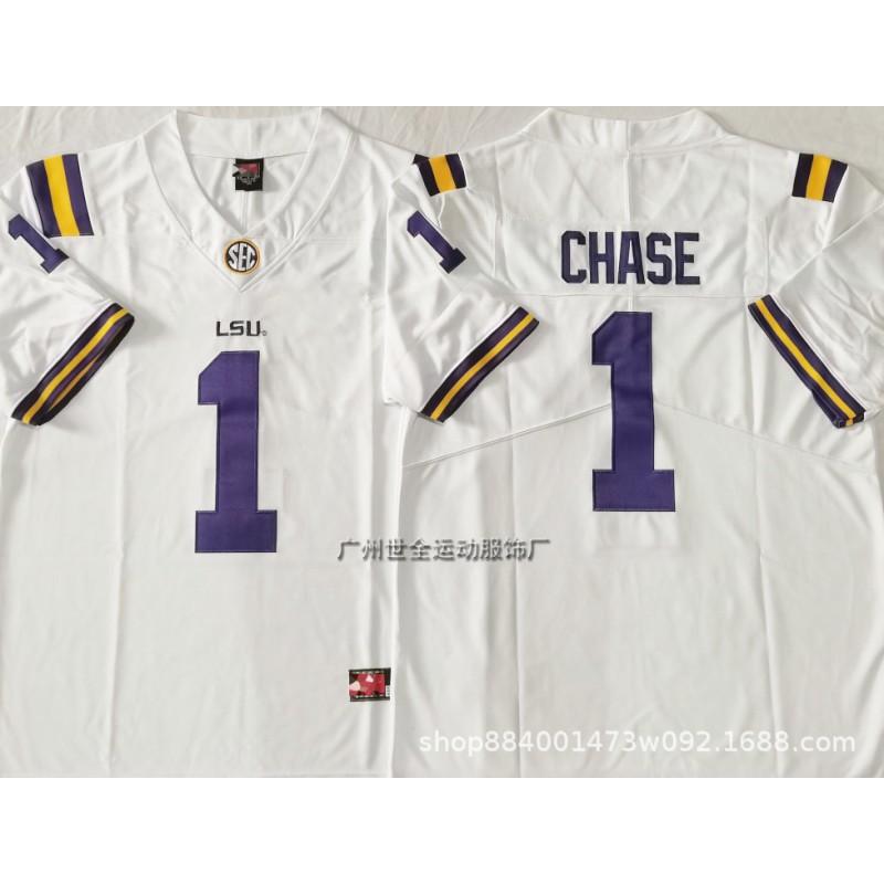 LSU Tigers Football Trikot Herren College Stil Bestickt Trainingsuniform NCAA Teamkleidung