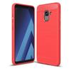 Case for Samsung Galaxy A7 (2018) , Protective Case with Shock Absorption and Carbon Fiber (Red)