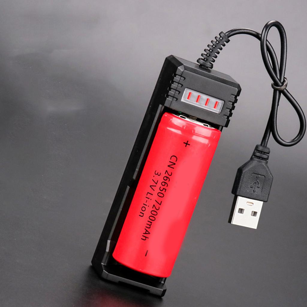 26650/18650 Battery Charging Adapter Compact Single Bay Design Efficient Charging Machine Light Battery Charging Tool