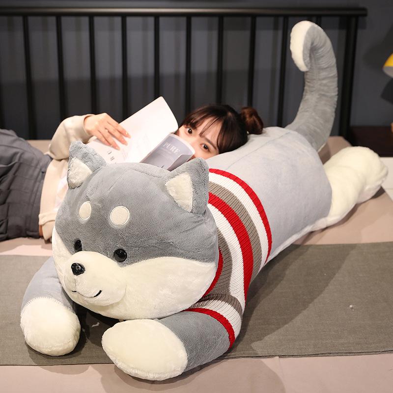 Giant Shiba Inu Plush Dog Toy - Sleeping Puppy Hugging Pillow Gift