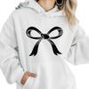 2025 European and American Style Long-sleeve Hoodie with Bow Knot for Autumn/Winter