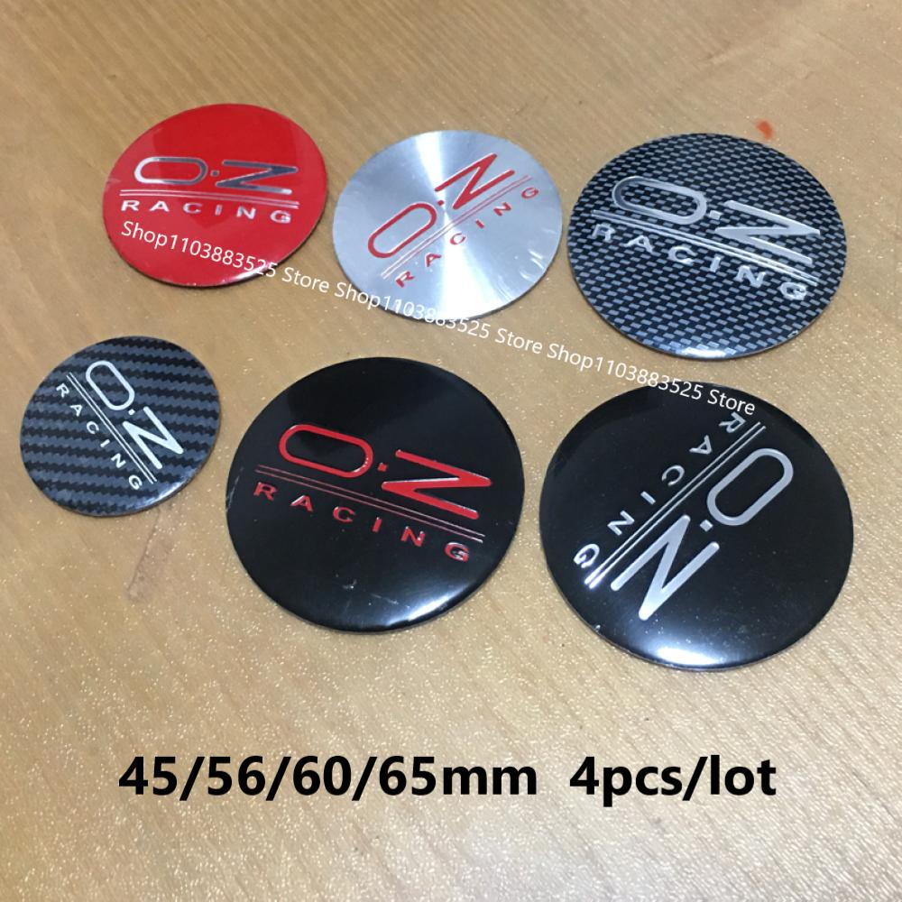 4pcs Car 45/56/60/65mm OZ Racing Logo O.Z Emblem Wheel Hub Center Cap Badge Sticker Decoration Accessories