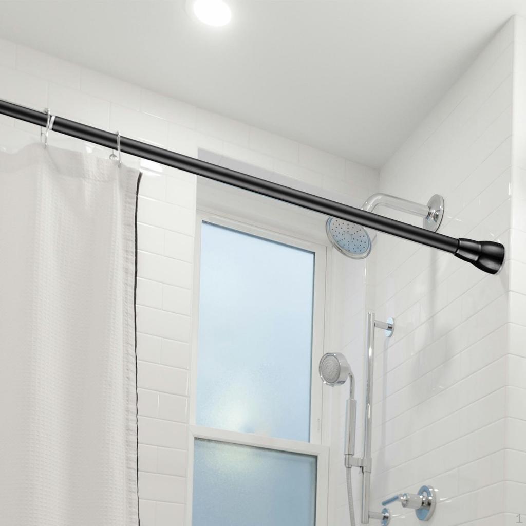 Teleskopstange für Kleidung Verstellbarer Schrankbügel Ohne Bohren Vorhangstange Aufhängung